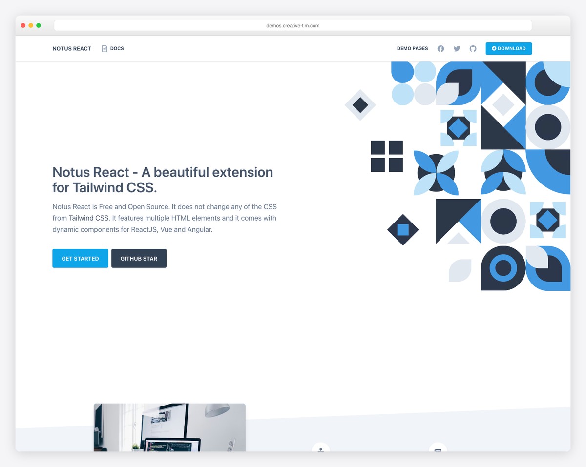 Notus React - Free Tailwind CSS Admin Dashboard by Creative Tim