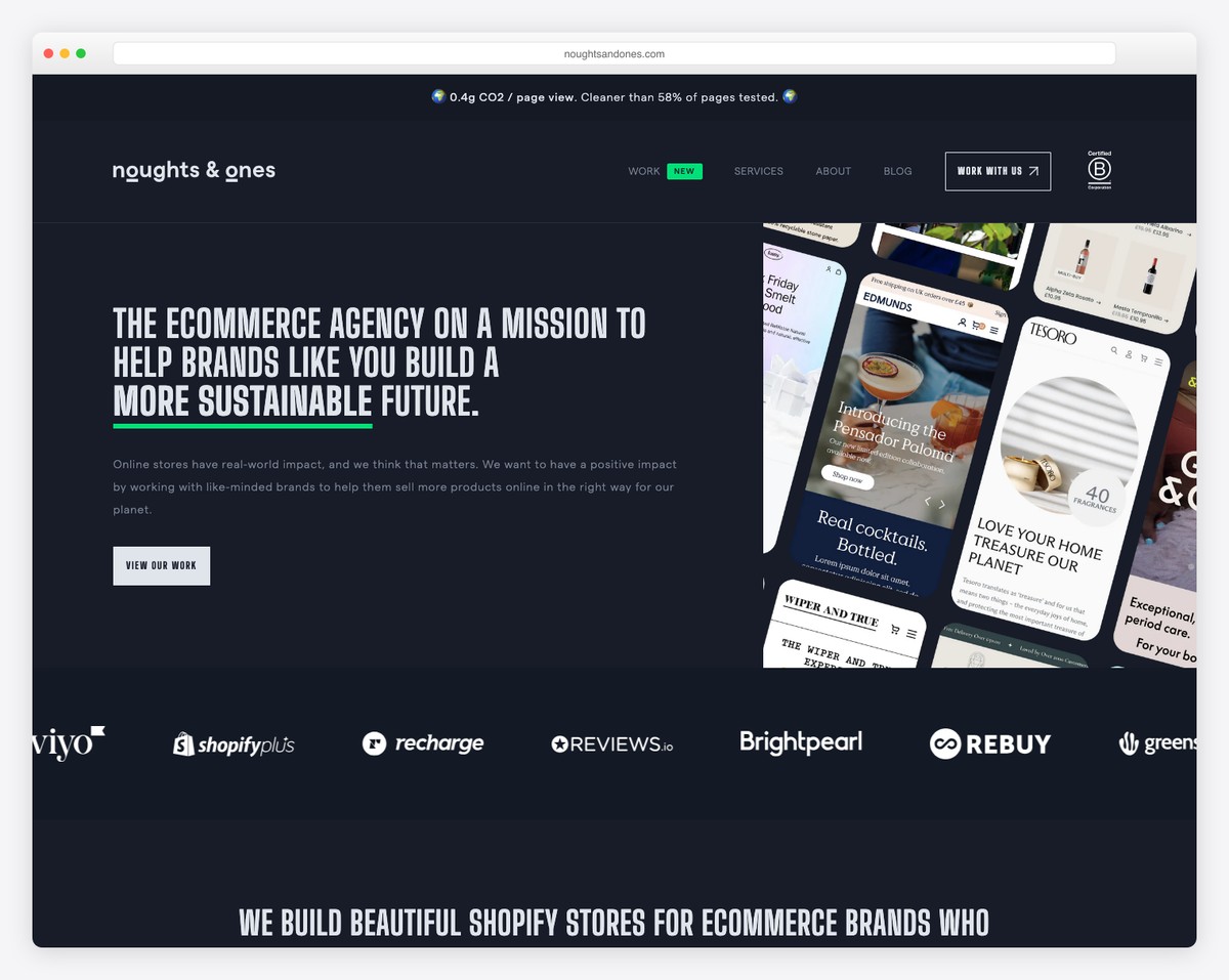 noughts and ones website example