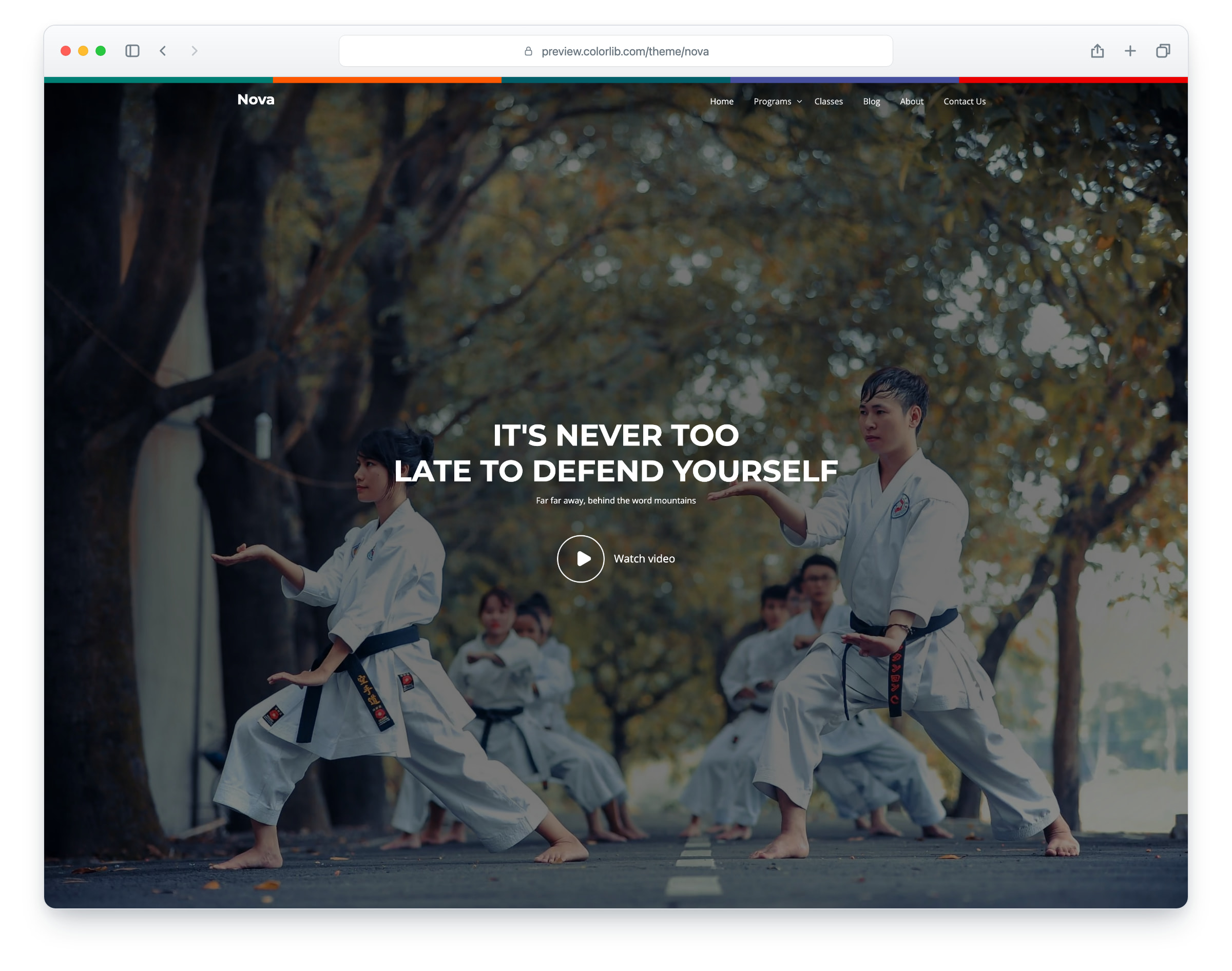Nova website template