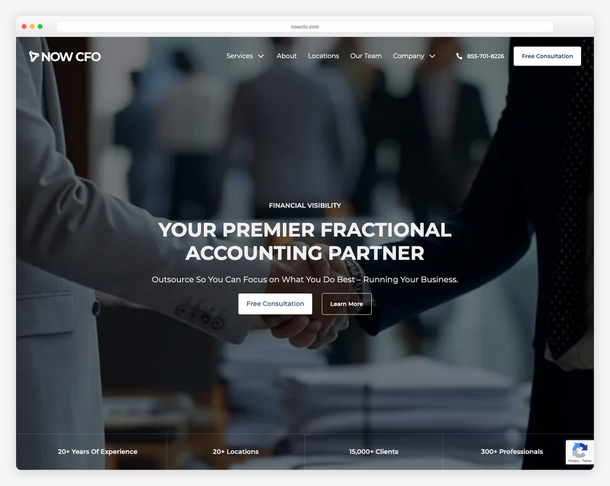 now cfo website example