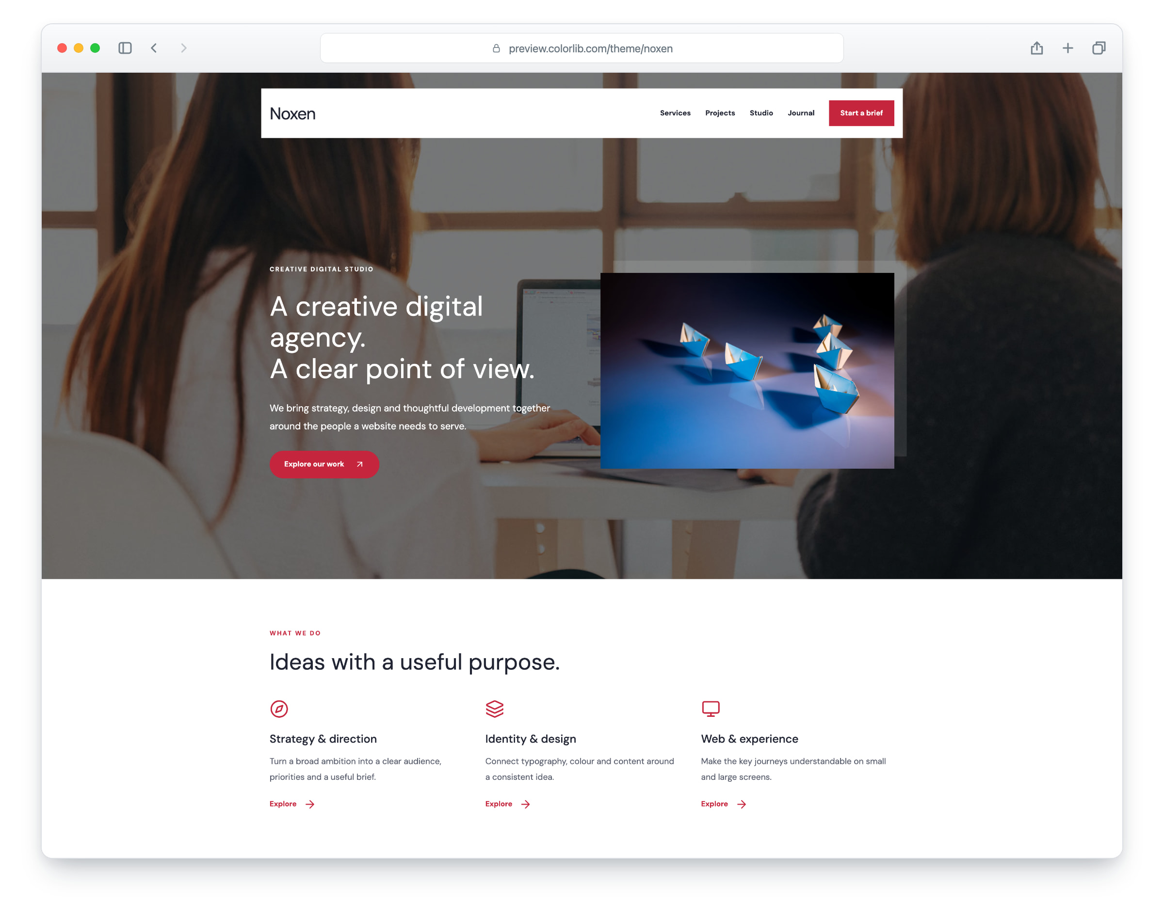Noxen website template