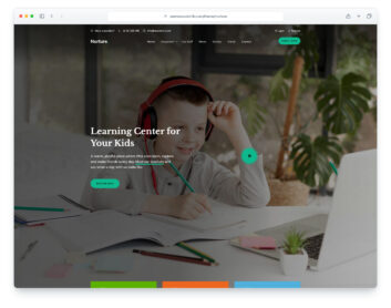 Nurture website template
