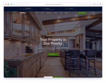 Oakberry website template