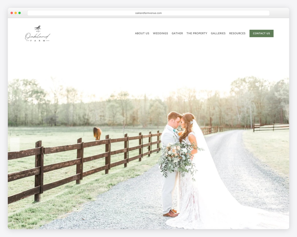 oakland farm website example