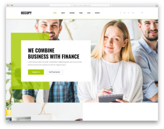 Occupy website template