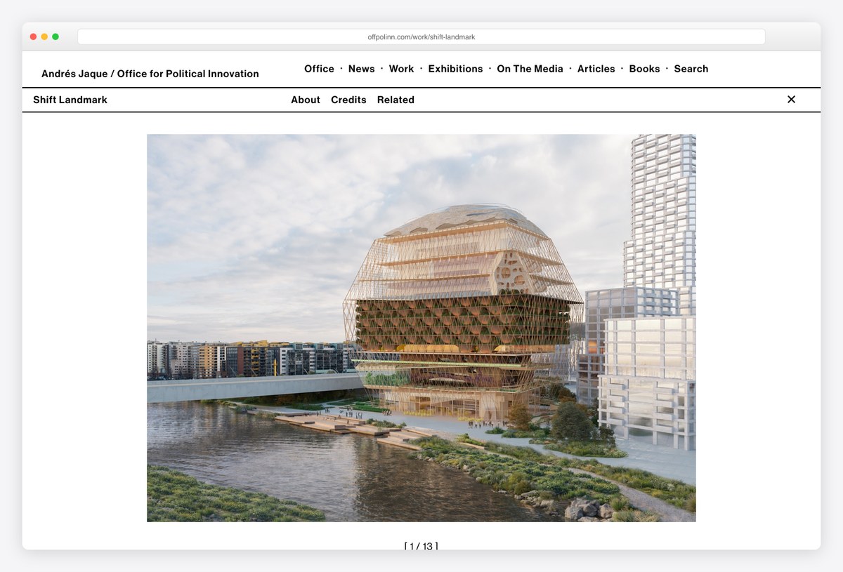 Office for Political Innovation's Shift Landmark project page
