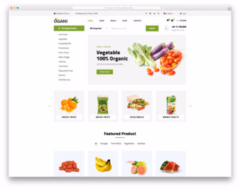 Ogani website template