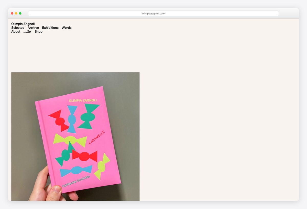 Olimpia Zagnoli illustration portfolio website