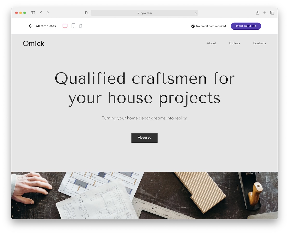 omick landscaping website design