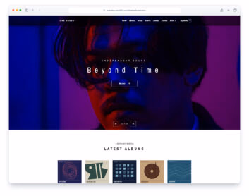 One Music website template