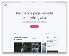 one-page website builders