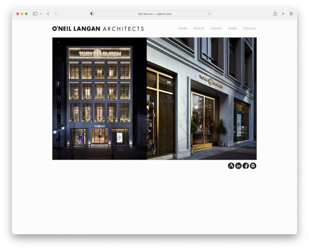 oneil langan simple website example