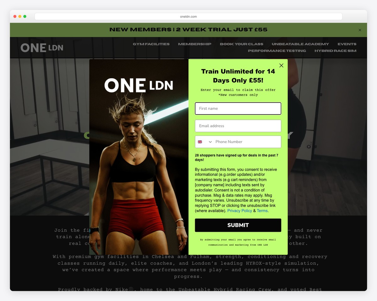 one ldn website example