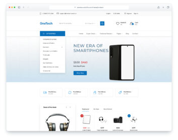 Onetech website template