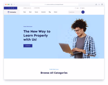 Onlineedu website template