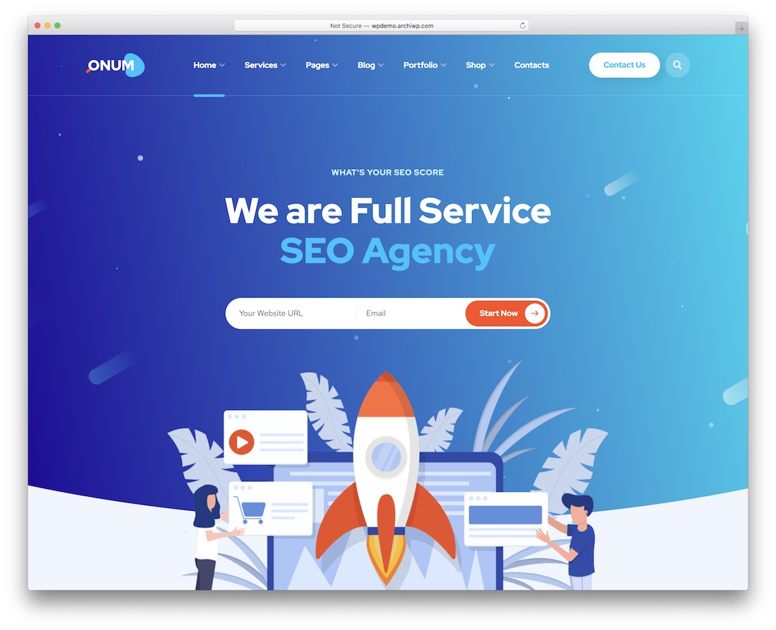 onum simple bootstrap template