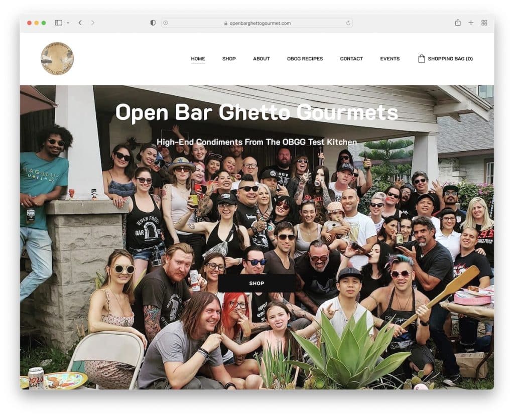 open bar ghetto gourmet zyro website
