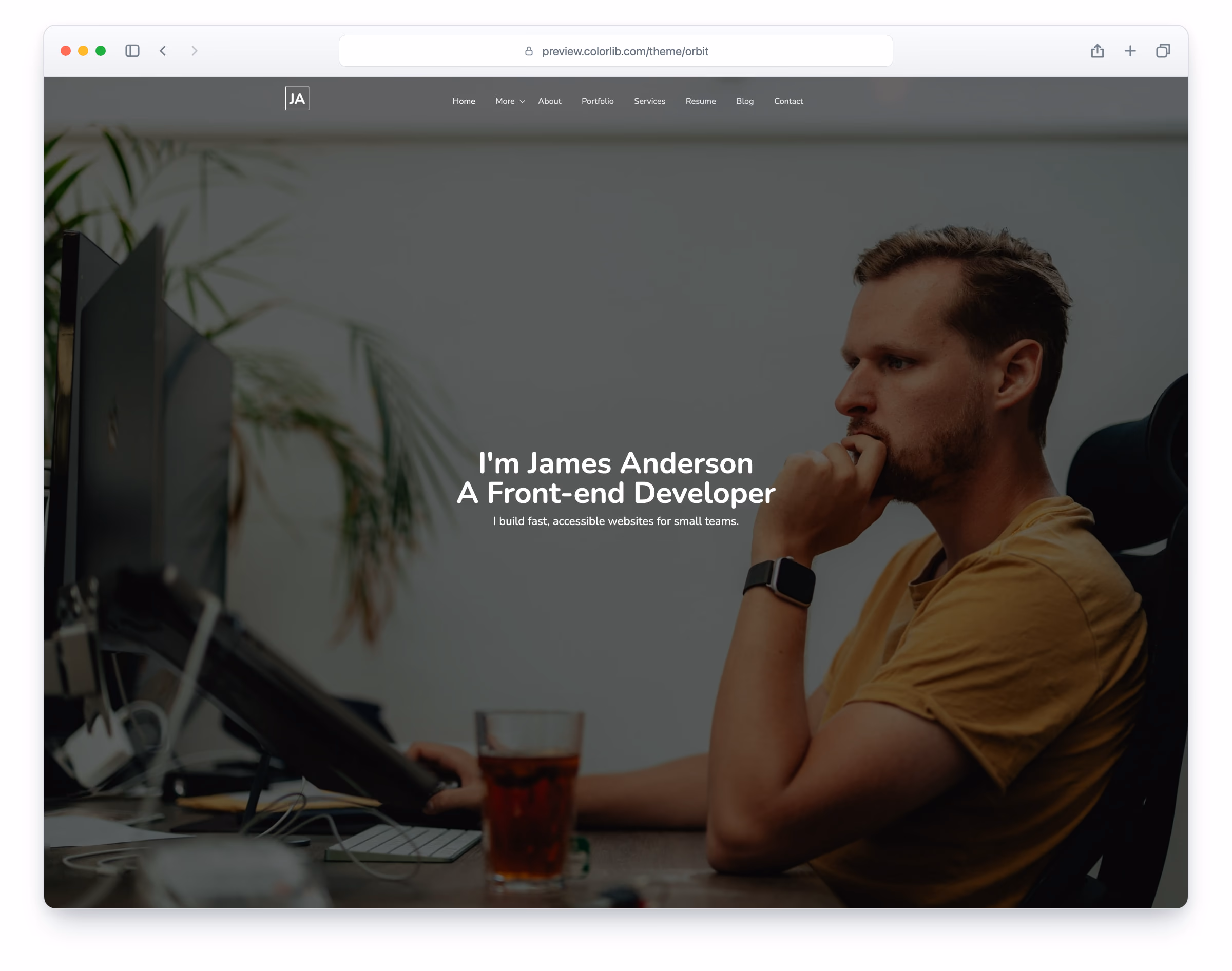 Orbit website template