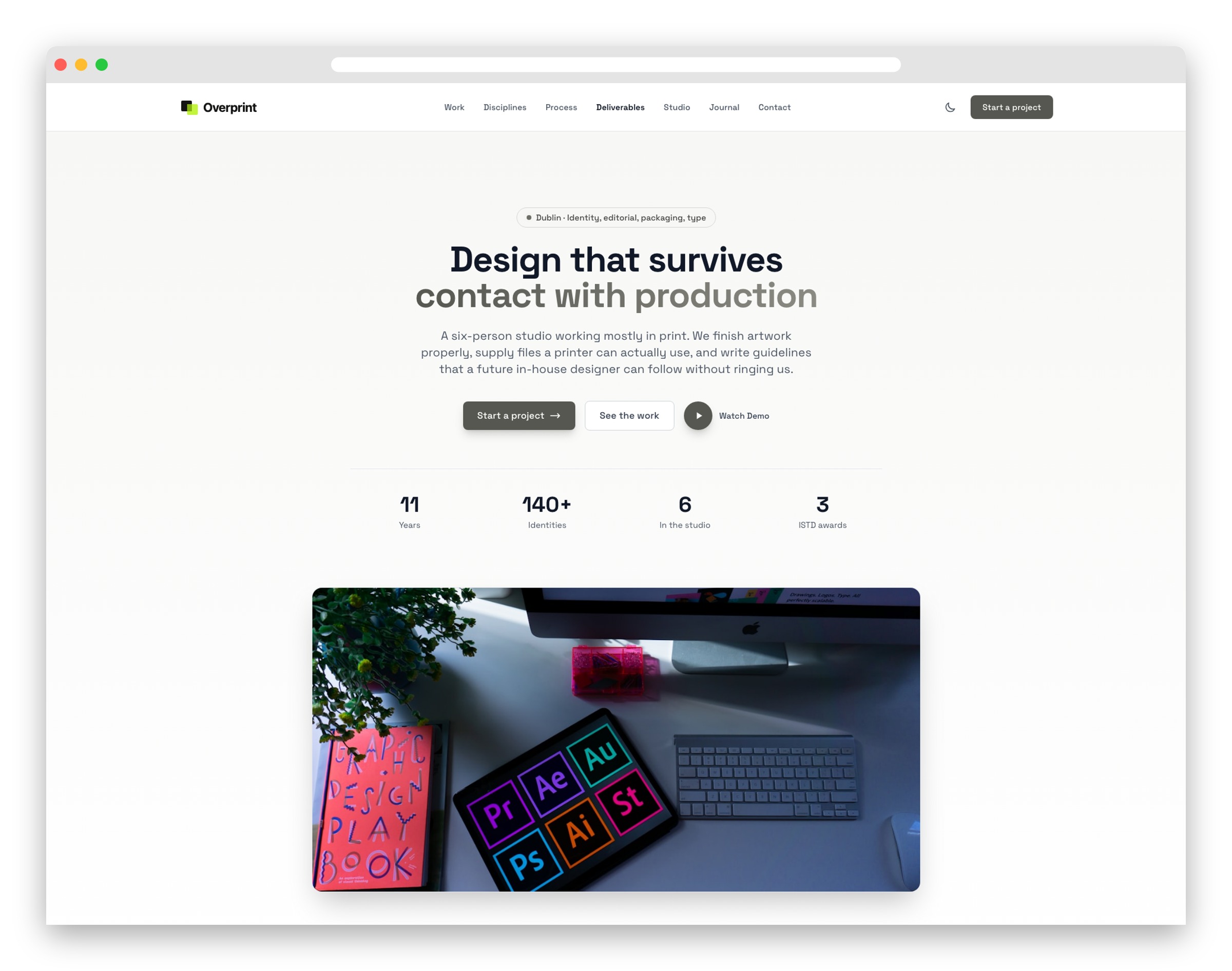 Overprint Template