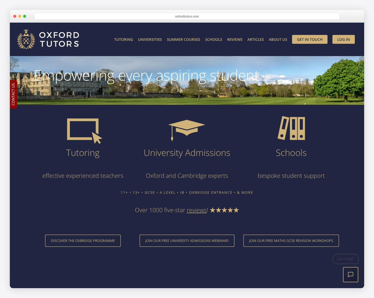oxford tutors website