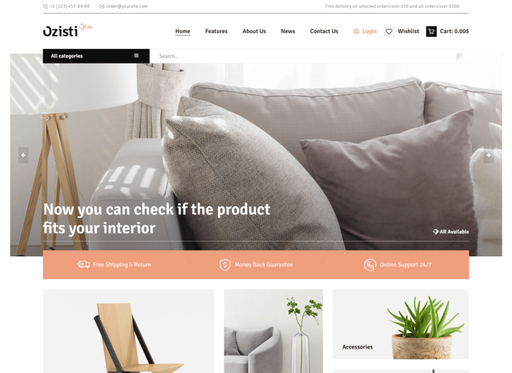Ozisti - Multi-Concept WooCommerce WordPress Theme Augmented Reality Store Ready
