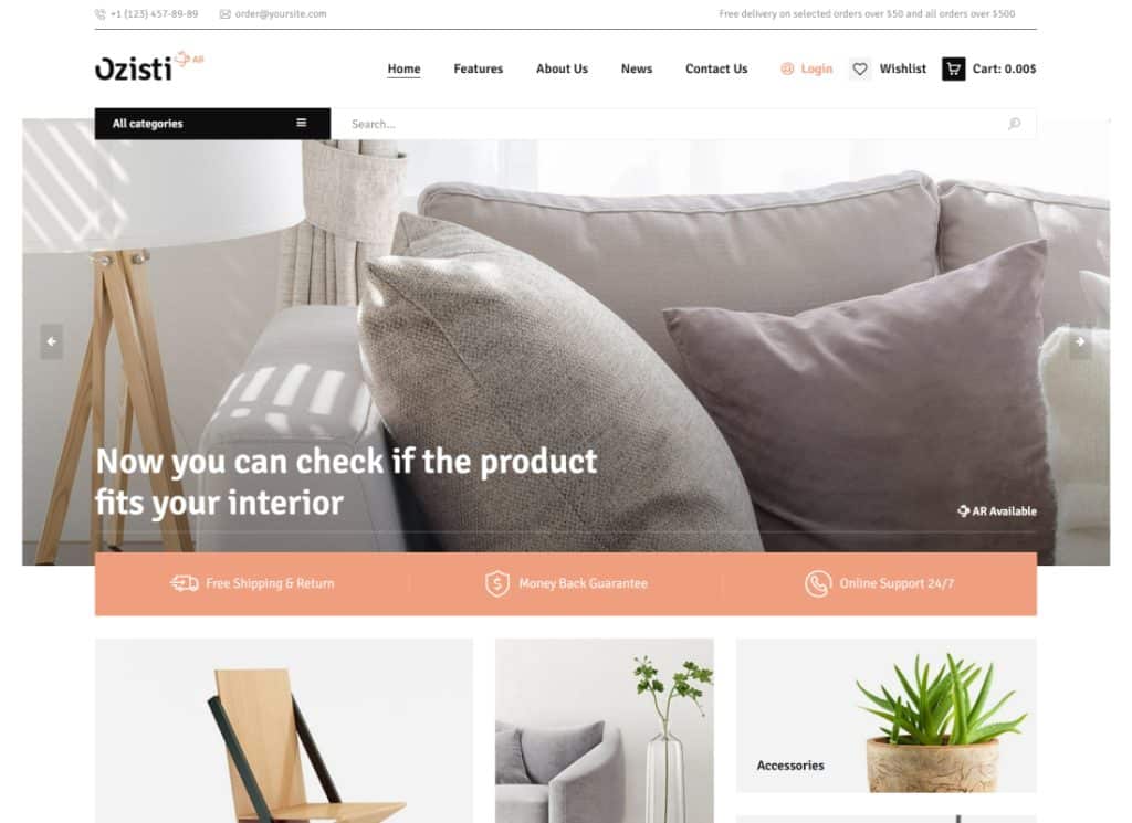 Ozisti | A Multi-Concept WooCommerce WordPress Theme Augmented Reality Store Ready