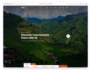 Pacific website template