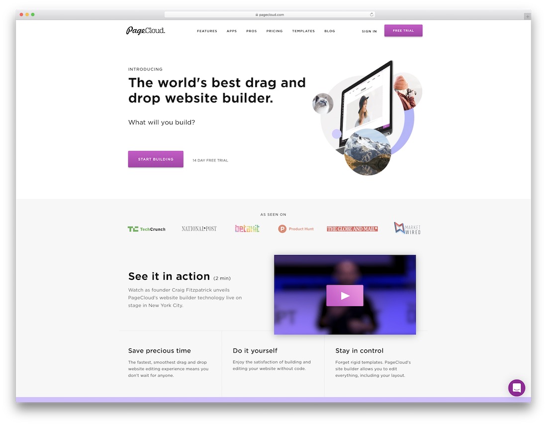 pagecloud best mobile friendly website builder