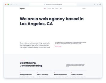 Pageone website template