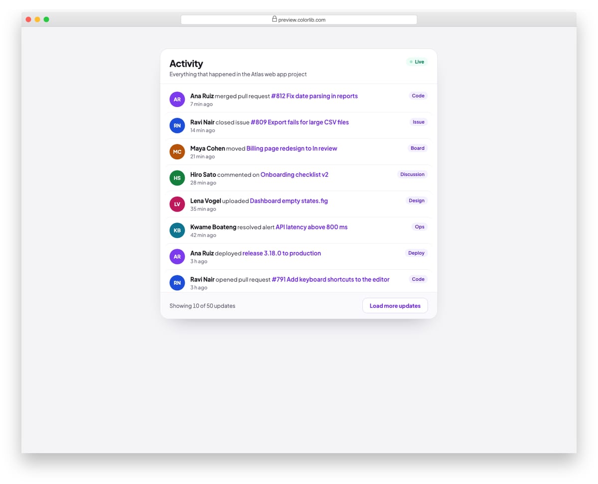 Pagination V10: infinite-scroll feed with an intersectionobserver sentinel and a load more fallback