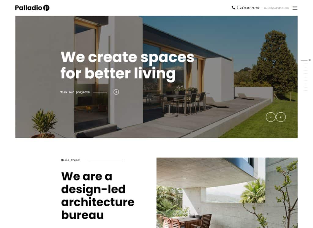 Palladio - Interior Design & Architecture Construction WordPress Theme
