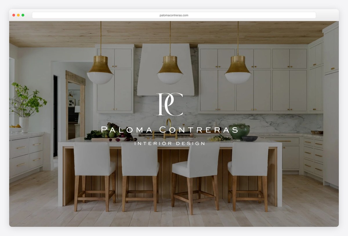 Paloma Contreras Design interior design portfolio website