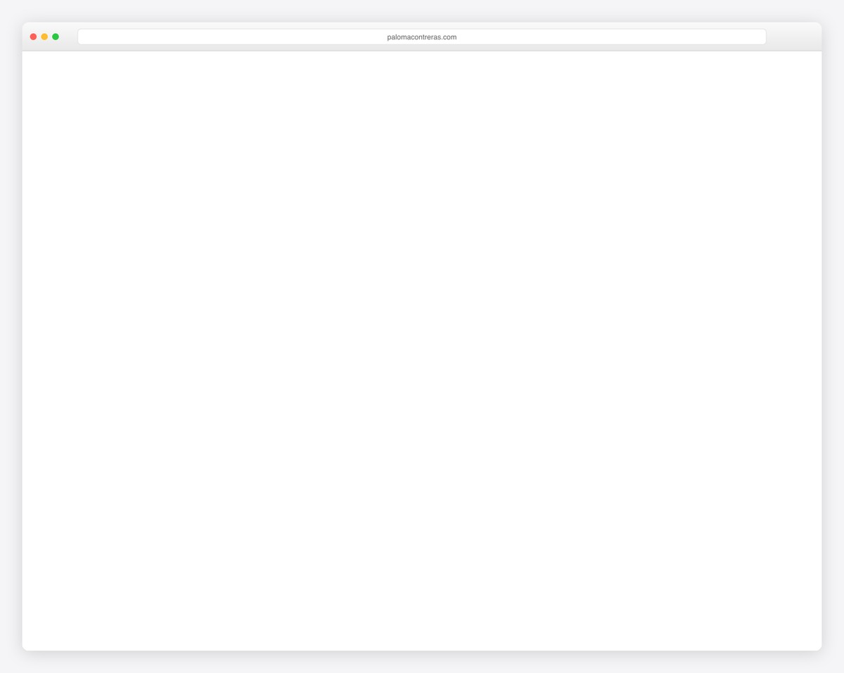 paloma contreras design website example
