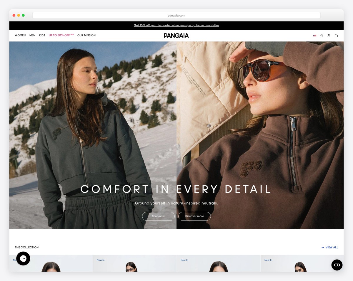 pangaia website example