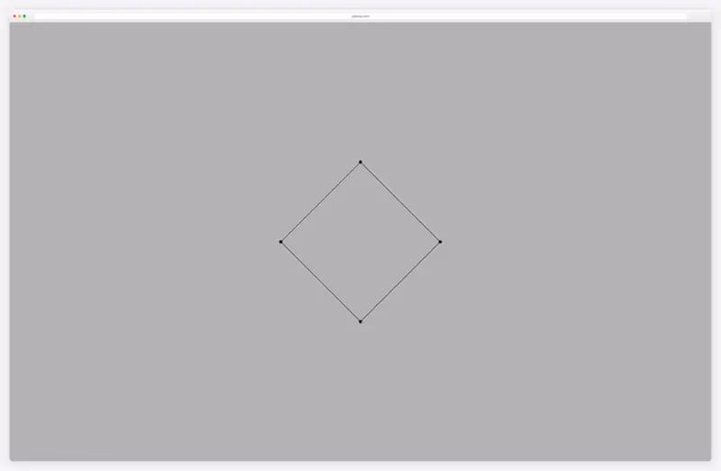 Patatap: shapes bursting across the screen as keys are pressed