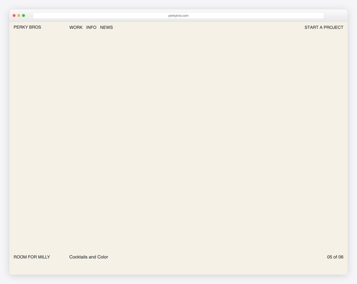 perky bros website example