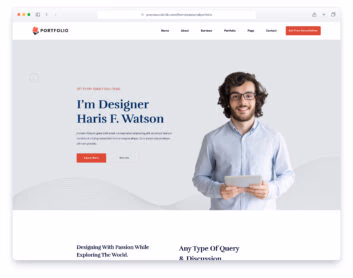 PersonalPortfolio website template