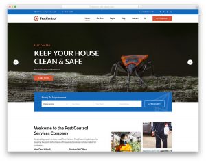PestControl website template
