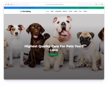 PetSitting template preview