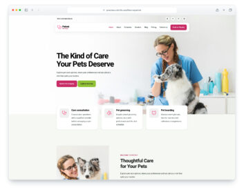 PetVet website template