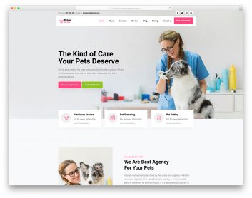 Pet Sitting Template from colorlib.com
