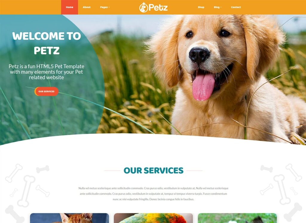 Petz | Pet Care & Veterinary Theme