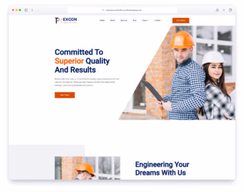 Pexcon website template