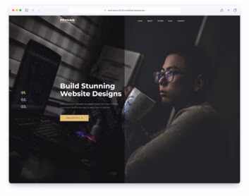 Pexman website template
