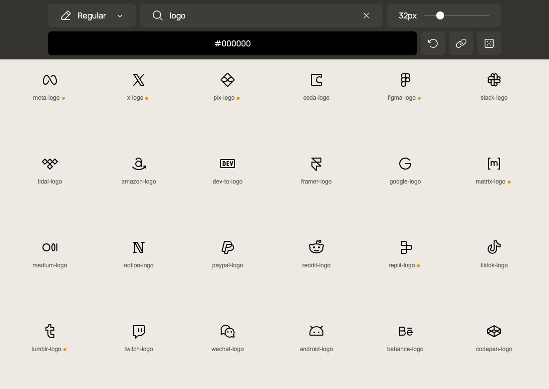 Phosphor Icons logo icons