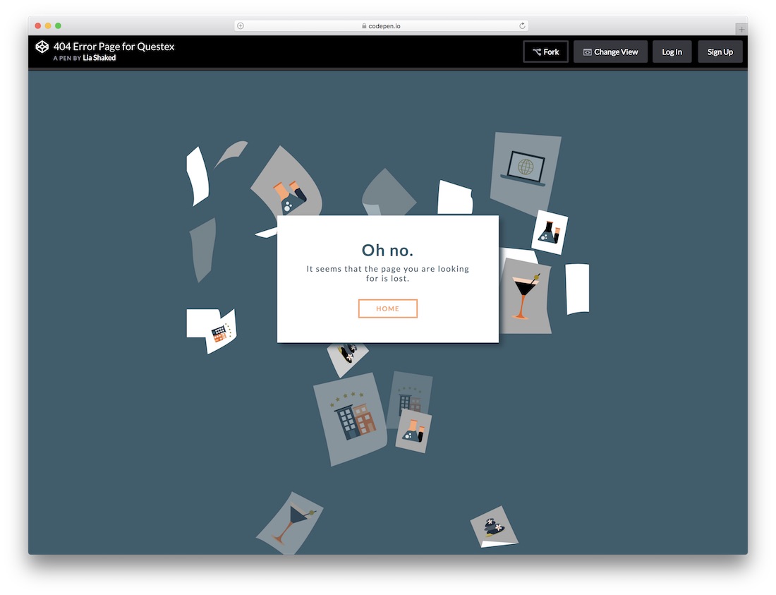 photo free error page template