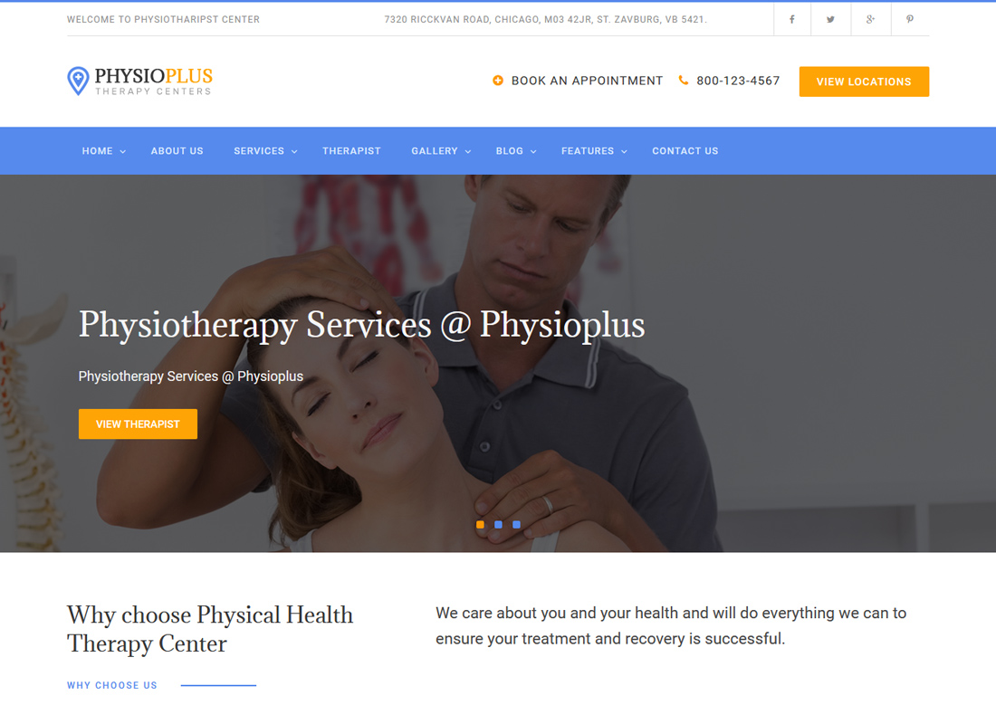 Physio Plus | Physiotherapy & Physical Therapy WordPress Theme