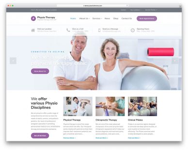 physiotherapy WordPress themes
