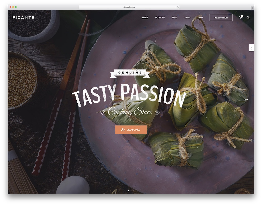 picante food delivery wordpress theme