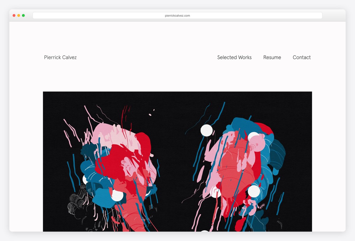 Pierrick Calvez portfolio website